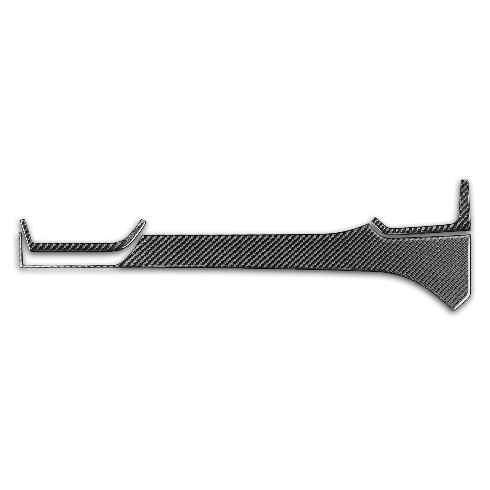 Car Center Console Dashboard Air Outlet Panel Real Carbon Fiber Trim Stickers for Tesla Model S 2012-2020 Anti-dust(RHD)
