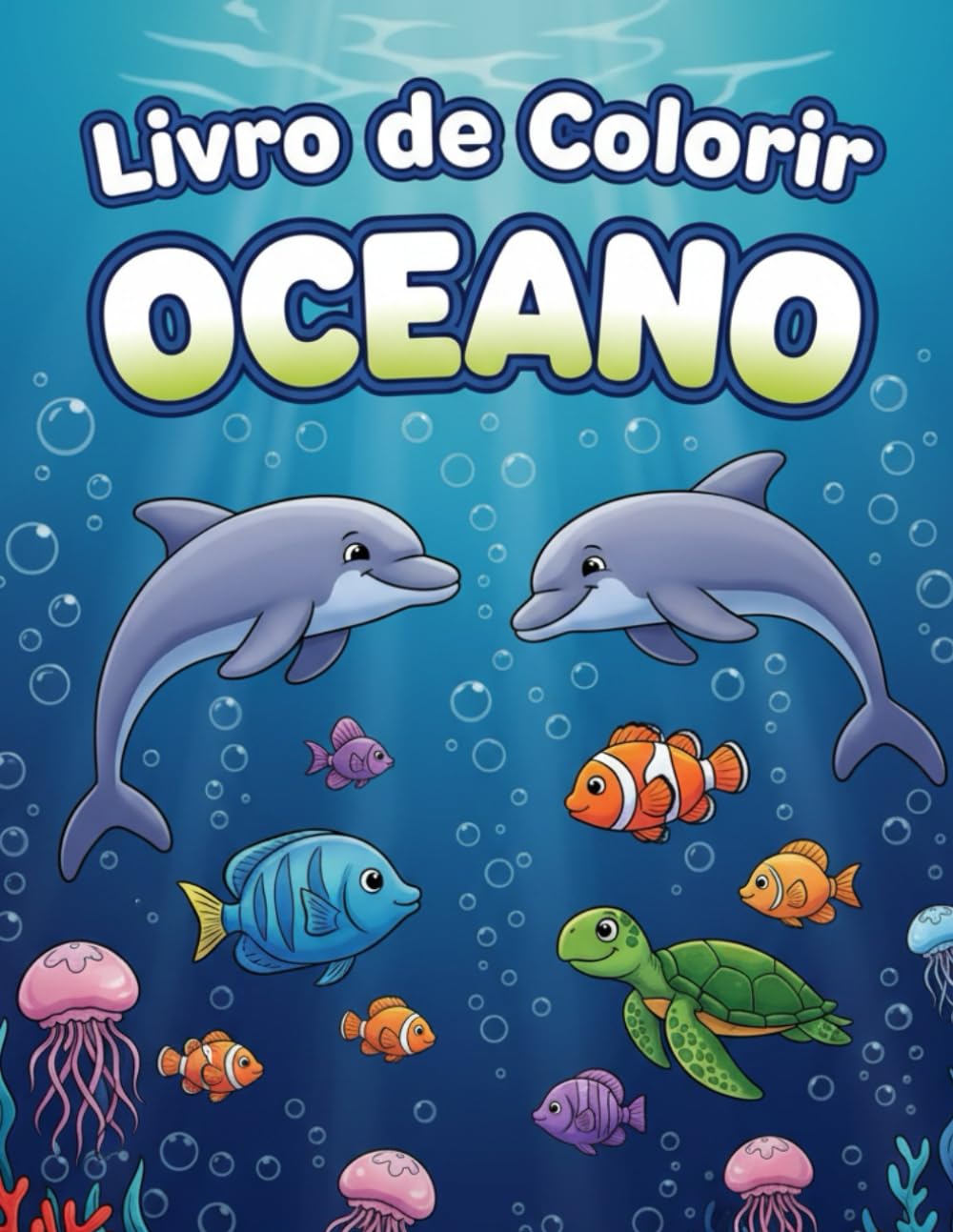 Livro de Colorir Oceano: Livro para colorir com animais marinhos (Coloring Book's)