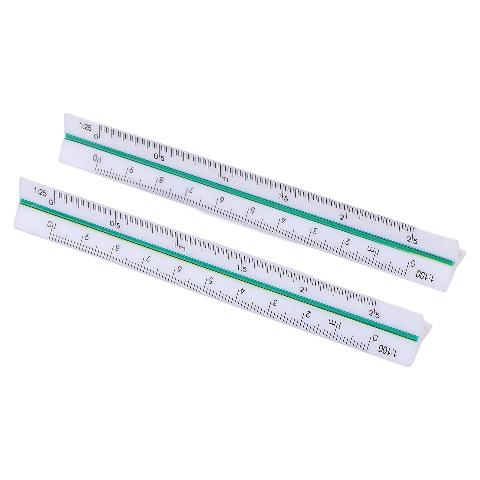 Engineering Rulers 2 Pack 6 Inch Architectural Scale Rulers - Aluminum ...