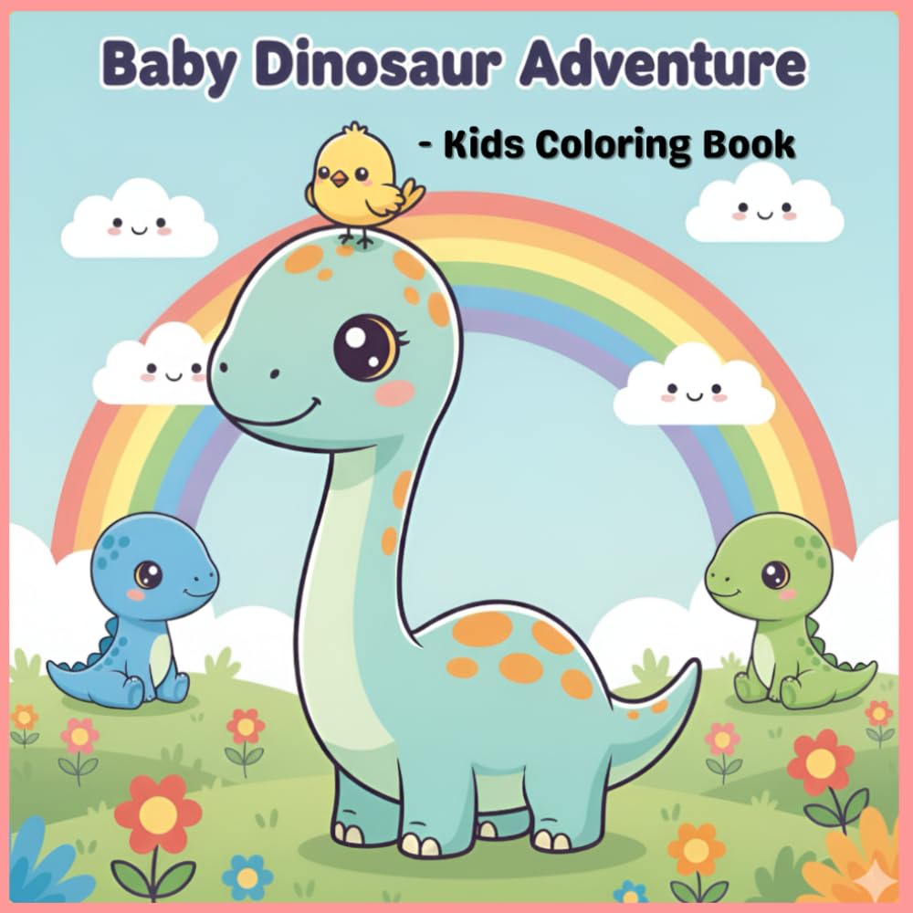 Baby Dinosaurs Adventure: Kids Coloring Book