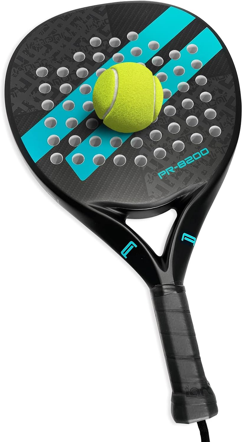 Padel Racket Carbon Fiber Surface with EVA Memory Flex Foam Core Lightweight Padel Racquet