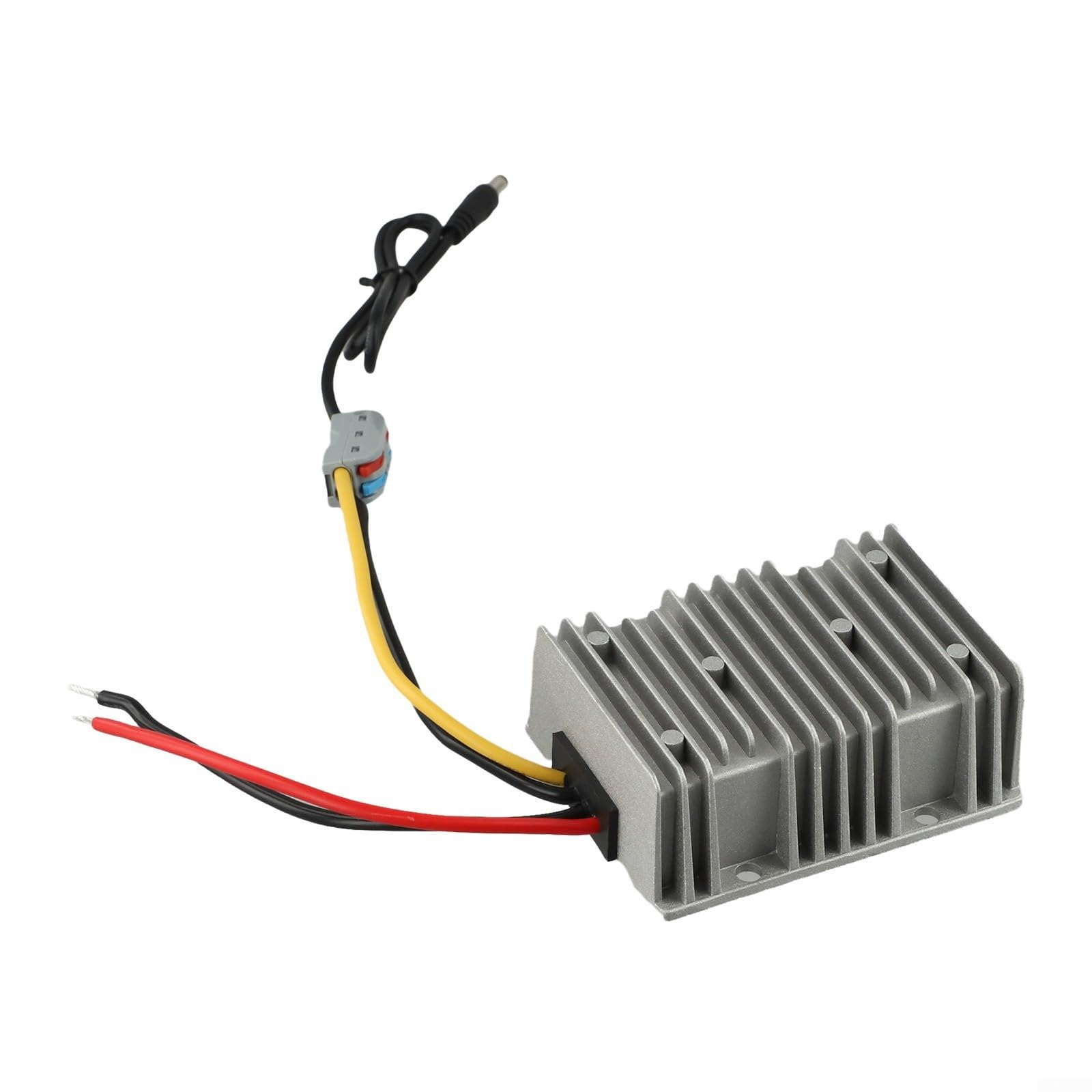 Convertitore di tensione DC Regolatore di tensione in lega di alluminio modulo booster impermeabile con cavo CC per auto camper barca 12 V 57 V 5 A 285 W