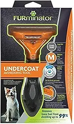 FURminator Ferramenta de remoção de pelos para cães de pelo médio longo, 9-23 kg