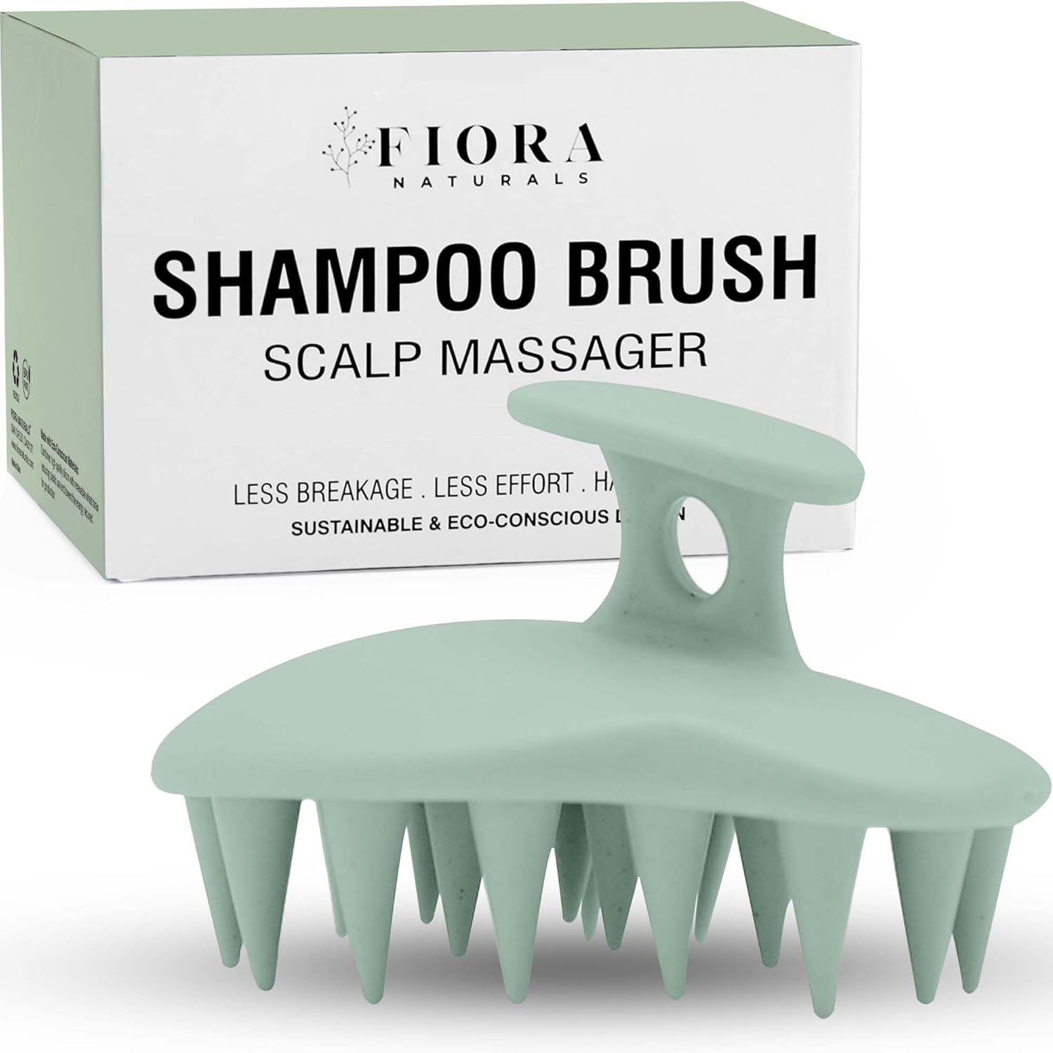 Fiora Naturals Scalp Massager Shampoo Brush Silicon Scalp