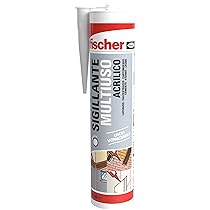 Fischer Sigillante Multiuso Acrilico Sa 310, Ottimo Per Supporti Porosi, Muro, Legno, Cartongesso, Inodore, 9386, Bianco