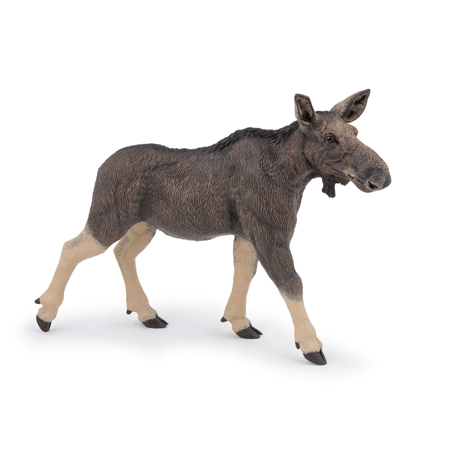 PAPO - Realistic Female Moose Figure - Ages 3+ - Wild Life Collection - Educational Play Boreal Wildlife - Gift Idea Toy for Girls and Boys