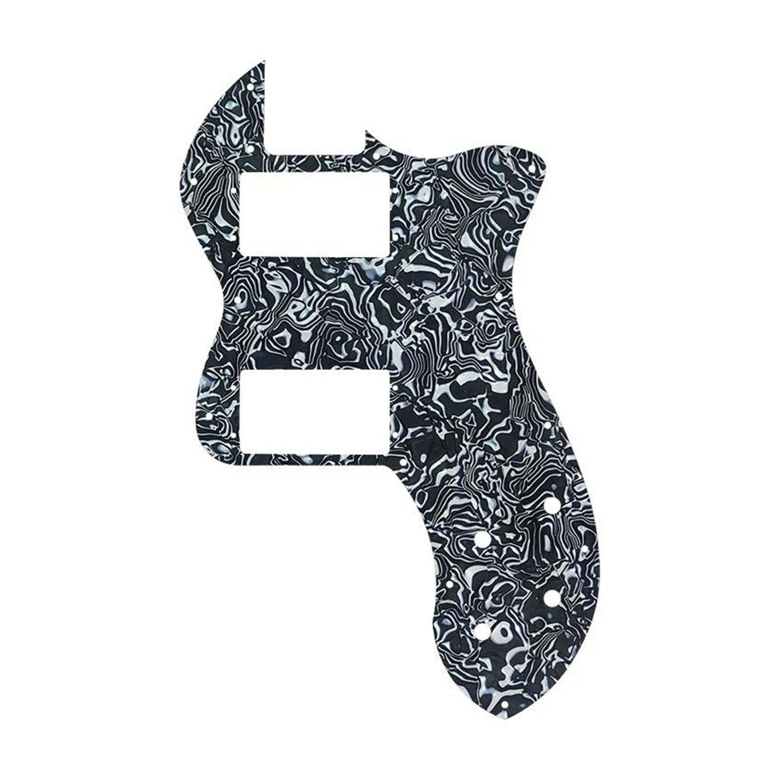 maskownica do gitary Części do gitary - do gitary Pick Scratch Plate Materiał do gitary Pickguard(White 3Ply Black)