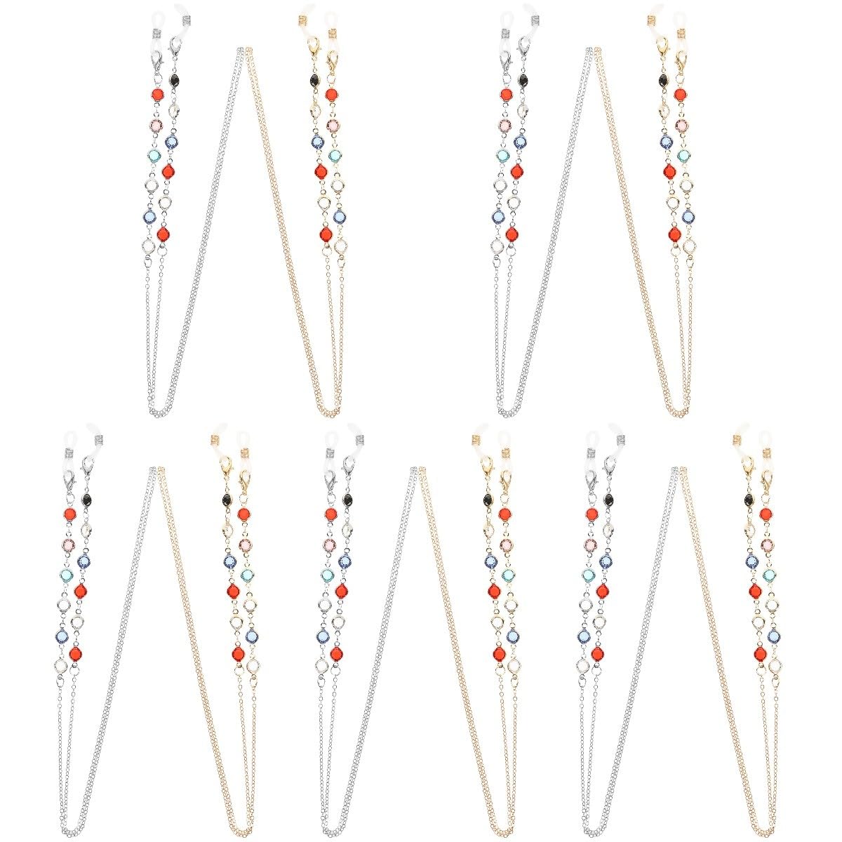BESTYASH Catena Di Occhiali Custodia Per Gli Occhiali Moda Accessori Incantesimi Portaocchiali Porta Occhiali Intorno Al Collo Catena Di Dell'occhio Gel Di Silice