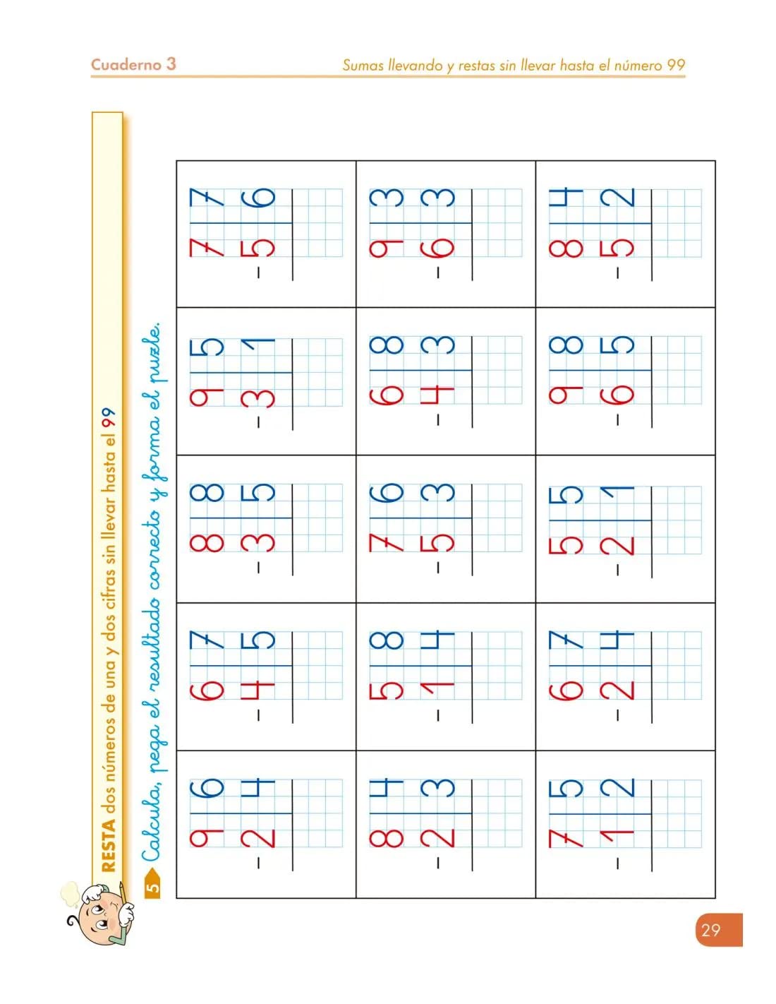 SUMAS Y RESTAS 6 AÑOS | Aprende a Sumar y Restar Editorial Geu 1 Primaria | Cuadernillo Verano 1 Primaria | Sumas Llevando y Restas Sin Llevar Hasta el 99 | Matemáticas Comprensivas 1 - Cálculo 3