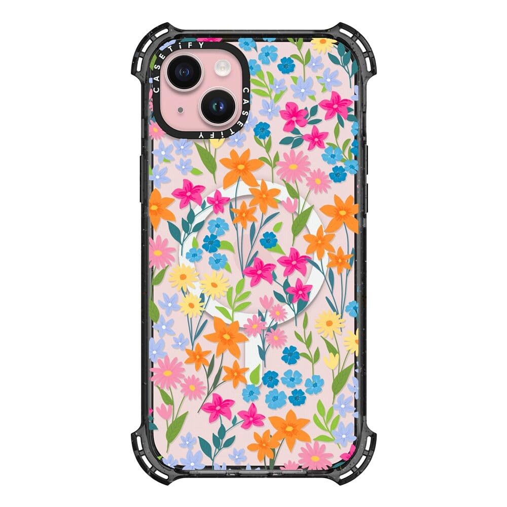 Coque iPhone 15 Plus fleurs printanières CASETiFY antichoc pour sublimer et protéger votre mobile - 7