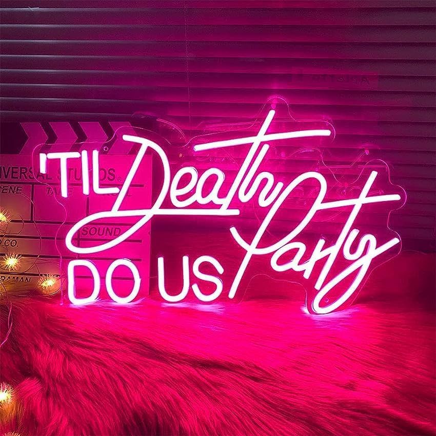 Image of Custom Neon Signs, Neon Sign Customizable for Wall Decor, Personalized Neon Sign for Wedding Birthday Party Gift Party Bar Game Room Home Business Shop Name Logo Neon Sign (2 Lines)