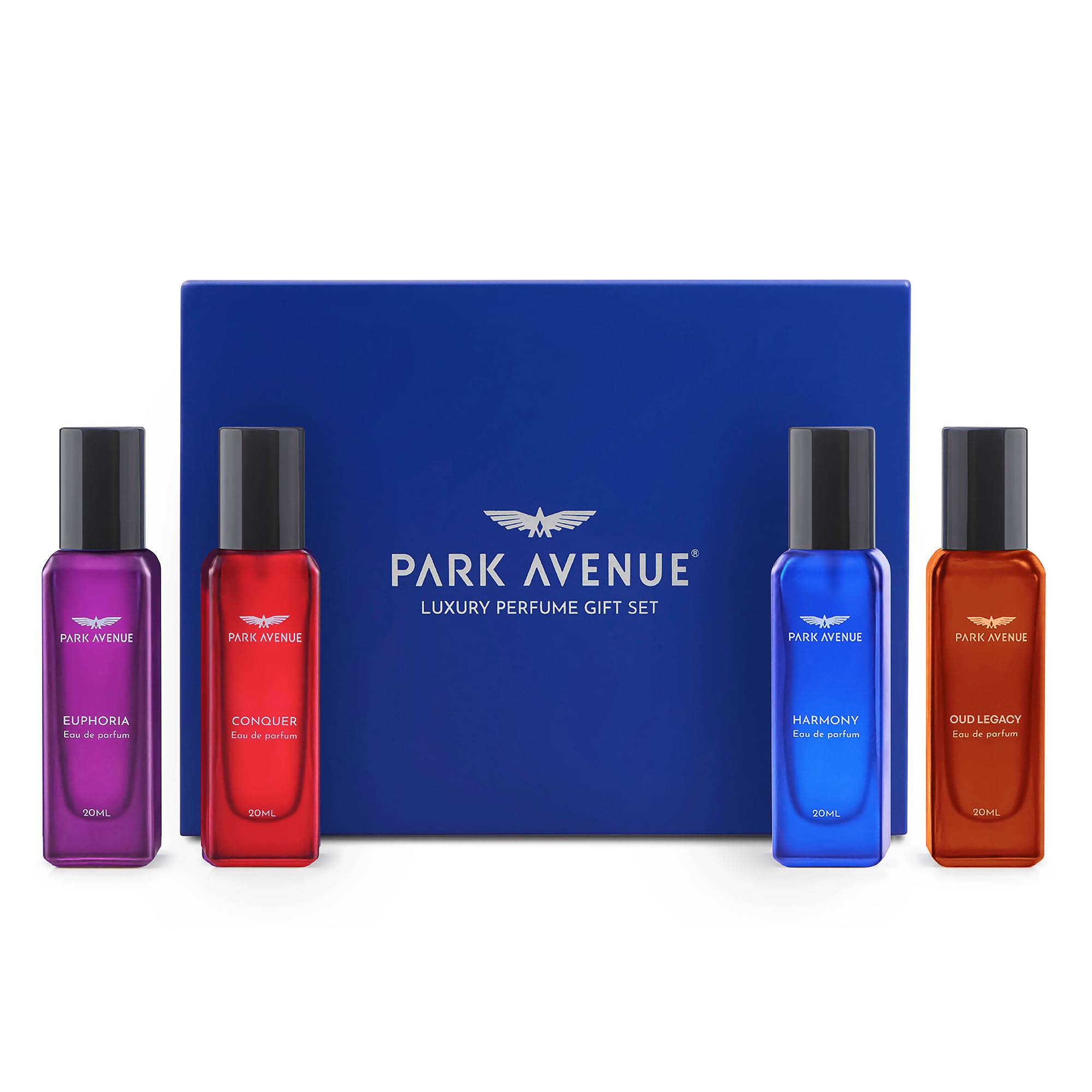 Park Avenue Luxury Perfume Gift Set for Men, 4x20 ml | Euphoria, Conquer, Harmony & Oud Legacy | Eau De Parfum | Premium Luxury Perfume for Corporate Man | Perfume for men Long Lasting Smell-picture-10