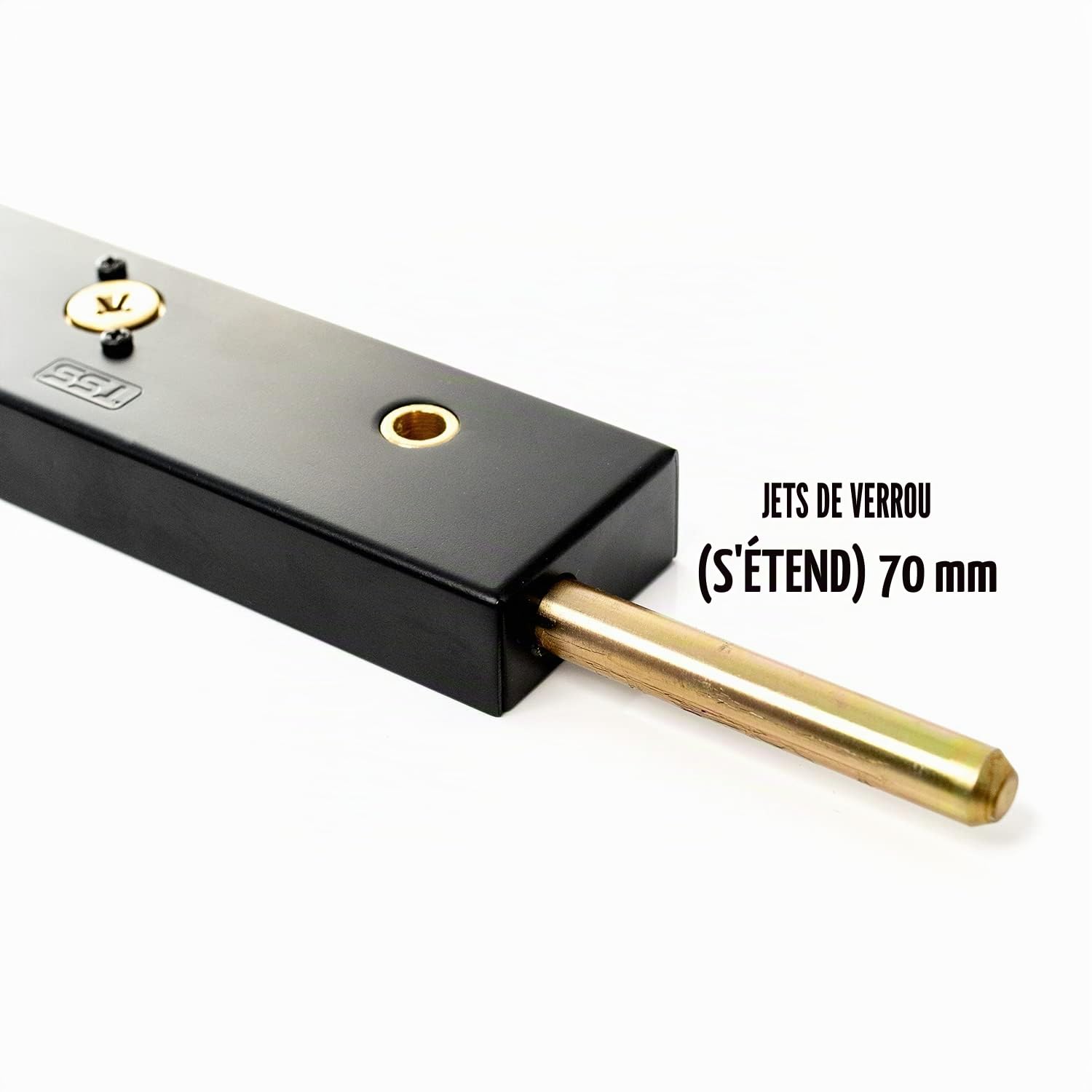 UK Security Supplies – Paire de Serrures de Porte de Garage Avec 3 Clés et Fixations – Boulons Robustes Pour Portes en Bois ou Métal