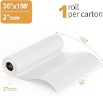 Wide Format Paper 36 in x 150 ft CAD Bond Rolls, 1 Roll Plotter Paper on 2" Core for CAD Drawings, Engineering Plans, GIS Maps & Architectural Designs