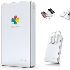iDiskk MFi Certified 2TB External Hard Drive for iPhone 16 17 iPad MacBook PC Photo Storage Phone Drive