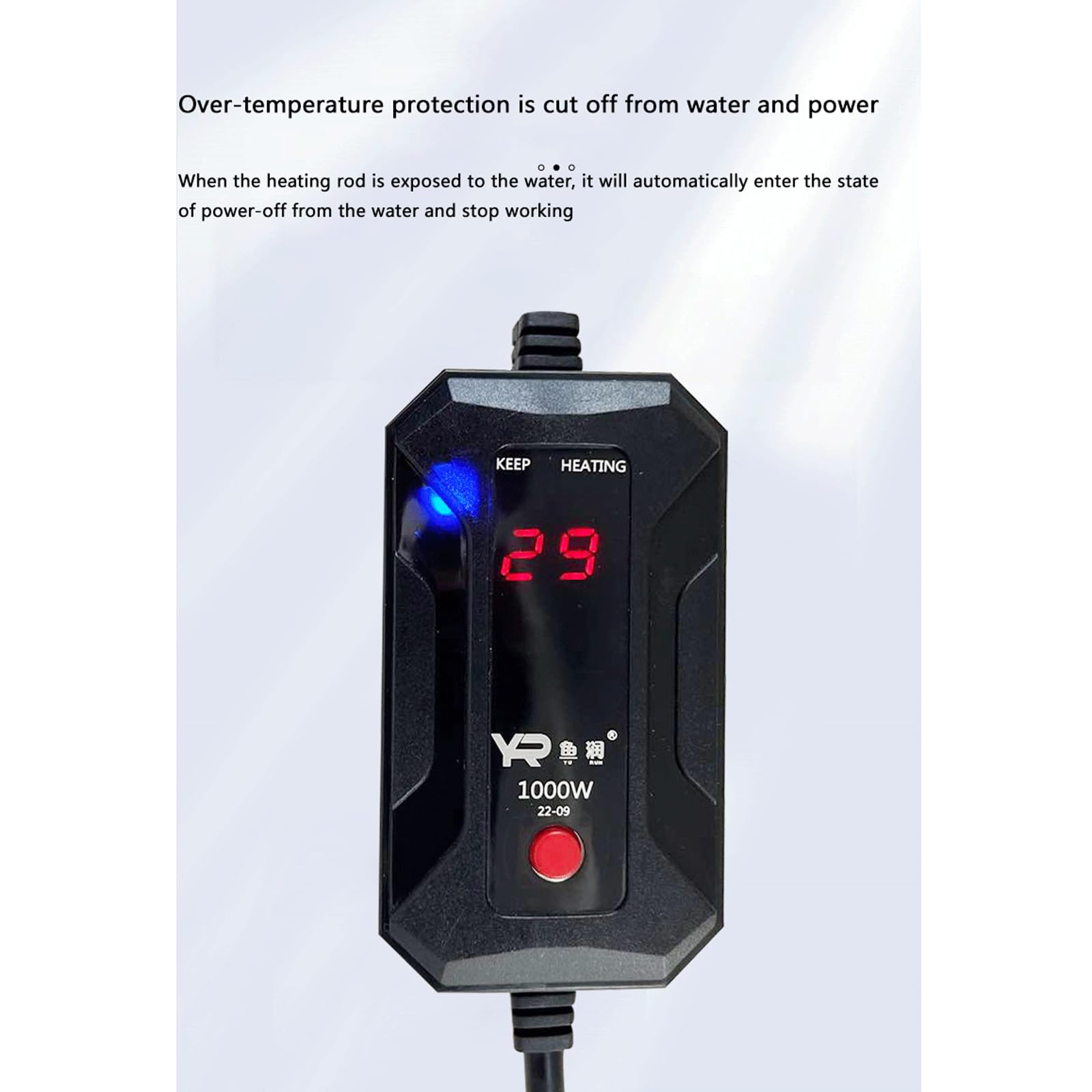 Asta riscaldante per Acquario per Acquario Riscaldatore Automatico a Temperatura costante a Prova di Esplosione Piccola Asta riscaldante, 200 W (50 W)