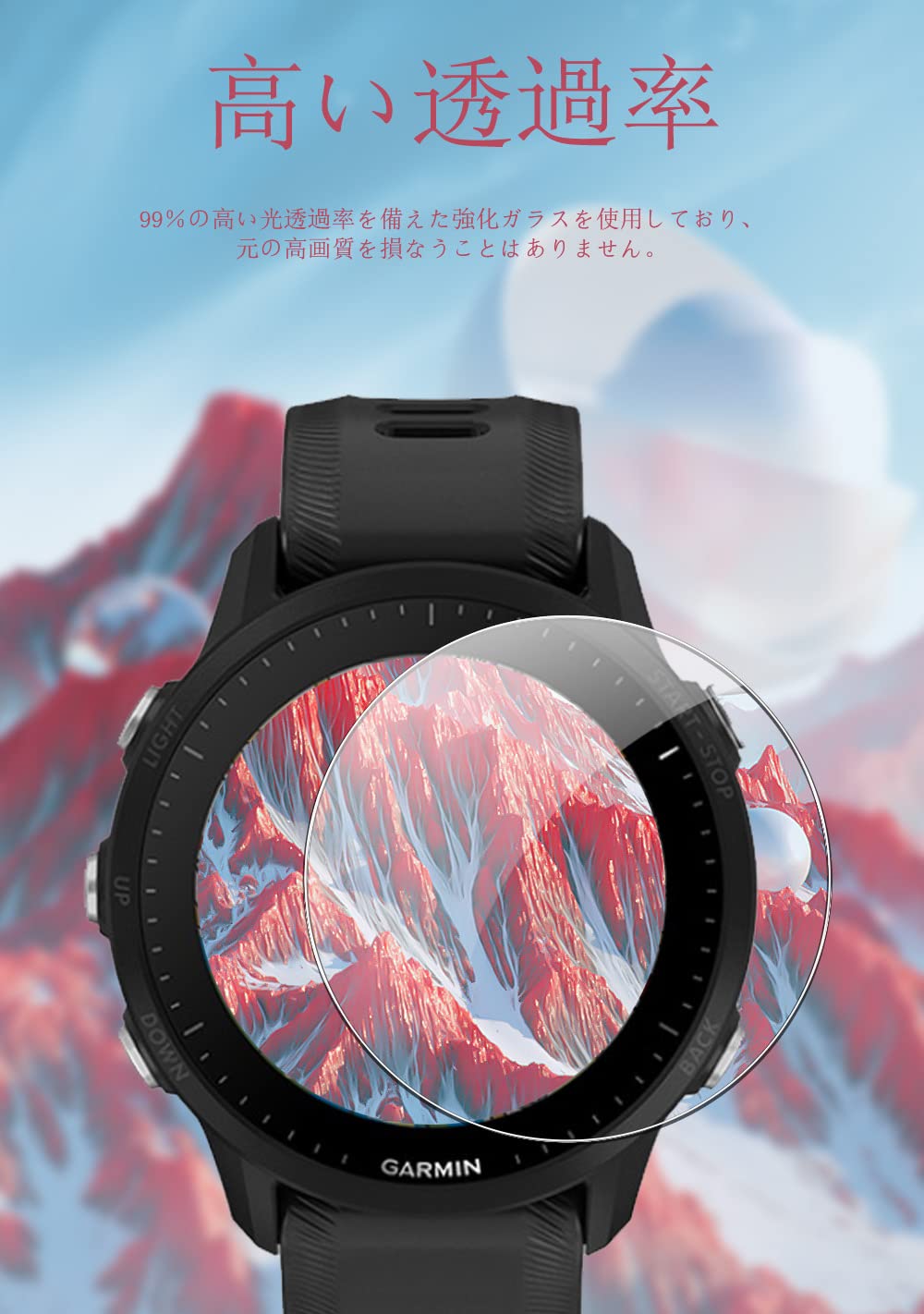 GARMIN Forerunner 955【9Hガラスフィルム】あひ Amazon.com: Supershieldz (2 Pack) Designed for Garmin