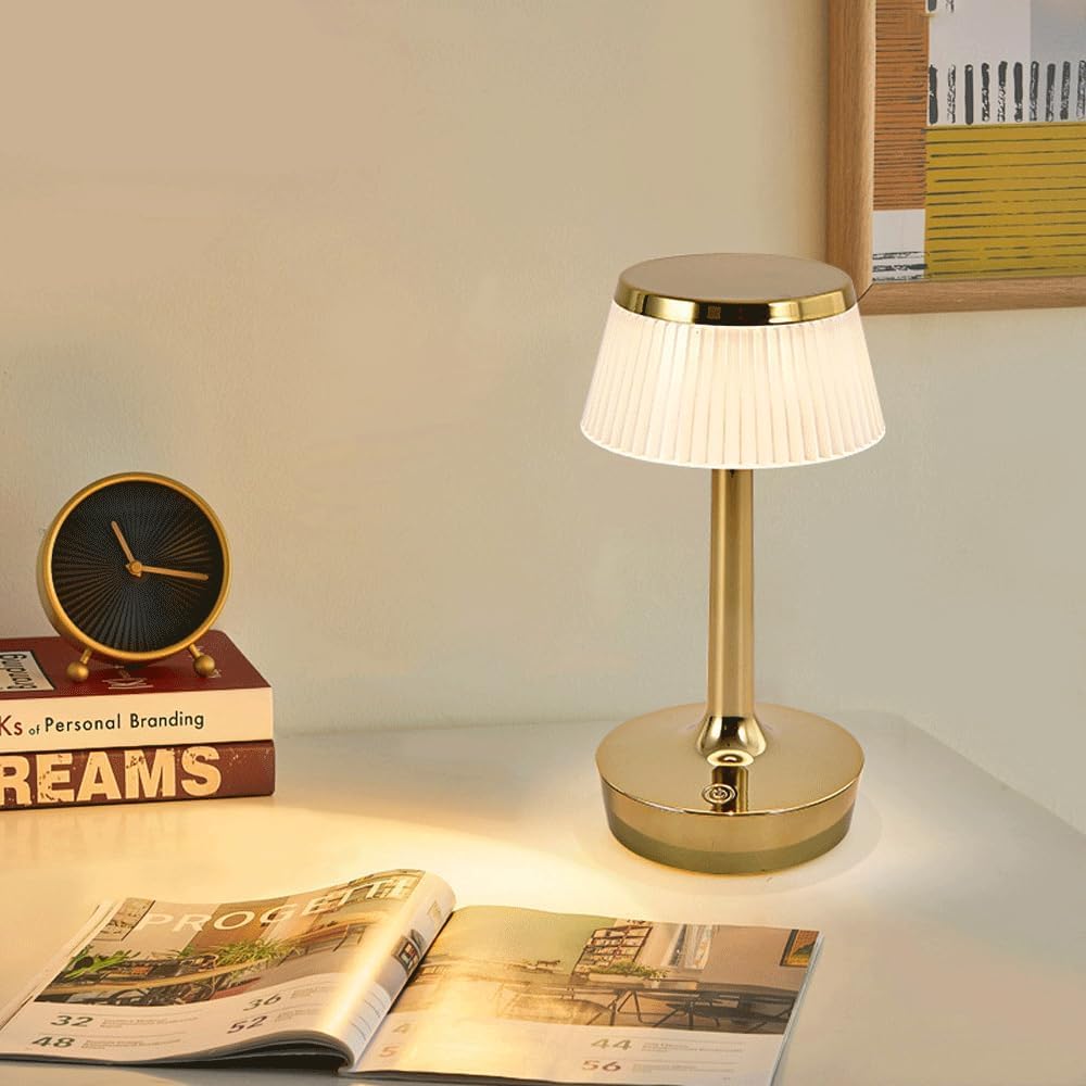 Lampa biurkowa LED z ochroną oczu, ściemniana, trójkolorowa lampa otoczenia do salonu, sypialni, gabinetu, przy łóżku, uniwersalna projekcja lampki nocnej