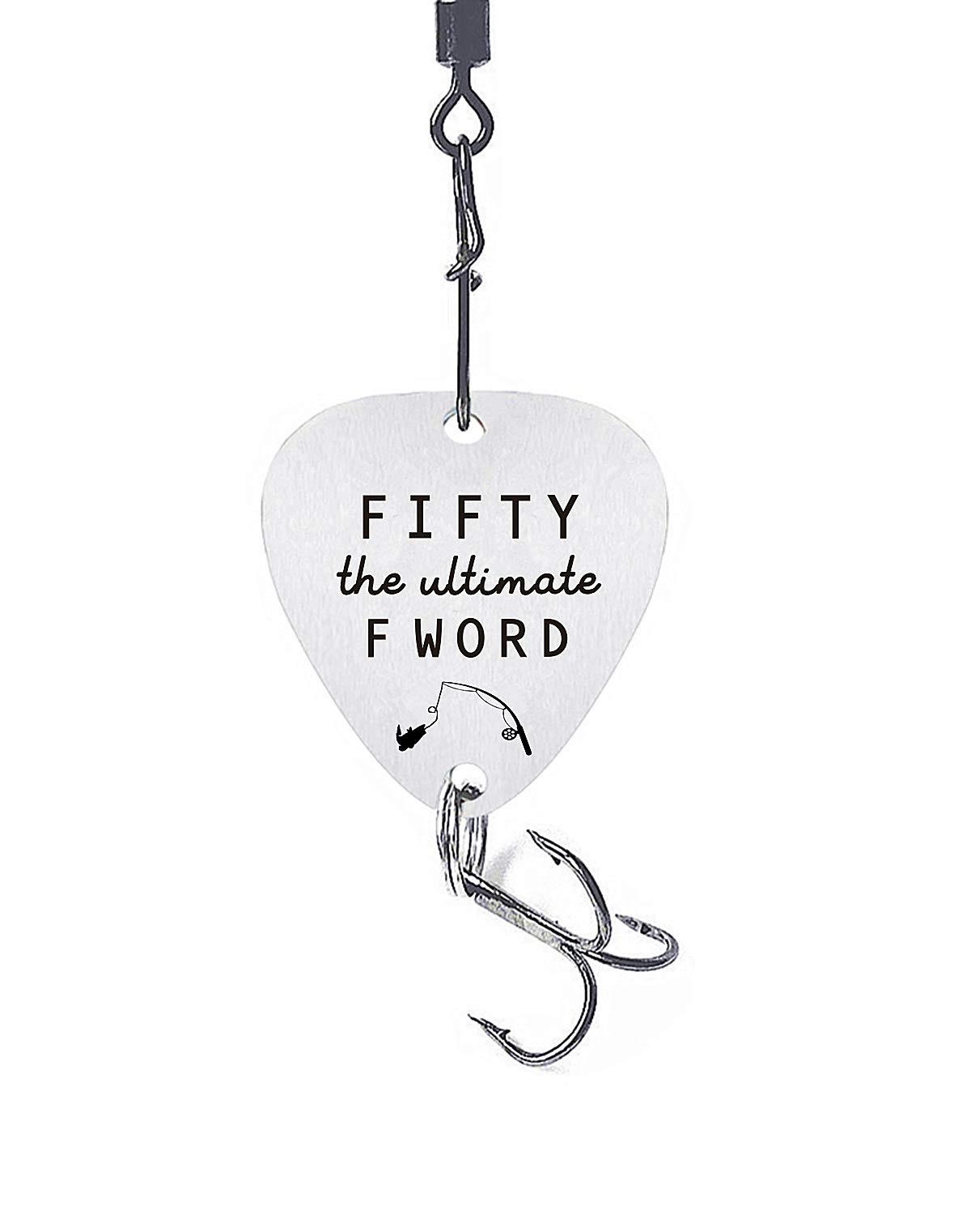Fifty Birthday Gifts 50th Birthday Fishing Hook Gifts 50th Birthday Men's Gift 50th Birthday for Dad Grandpa 50th Ideas for Him Husband Friends