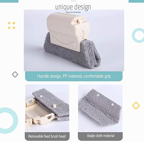 Miniatura 2 de Cepillo mágico de limpieza de ventanas Mohouseware, 3 piezas, limpia rápidamente todas las esquinas y huecos