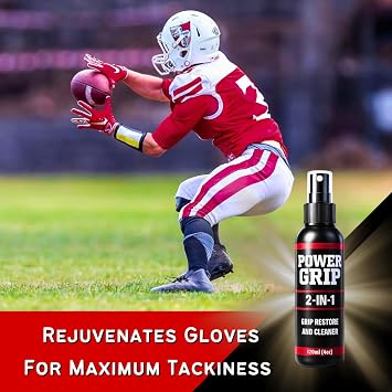 PowerGrip Multi-Sport Grip Restorer + Cleaner for Basketball, Football, Soccer & Goalie Gloves, Golf Grips