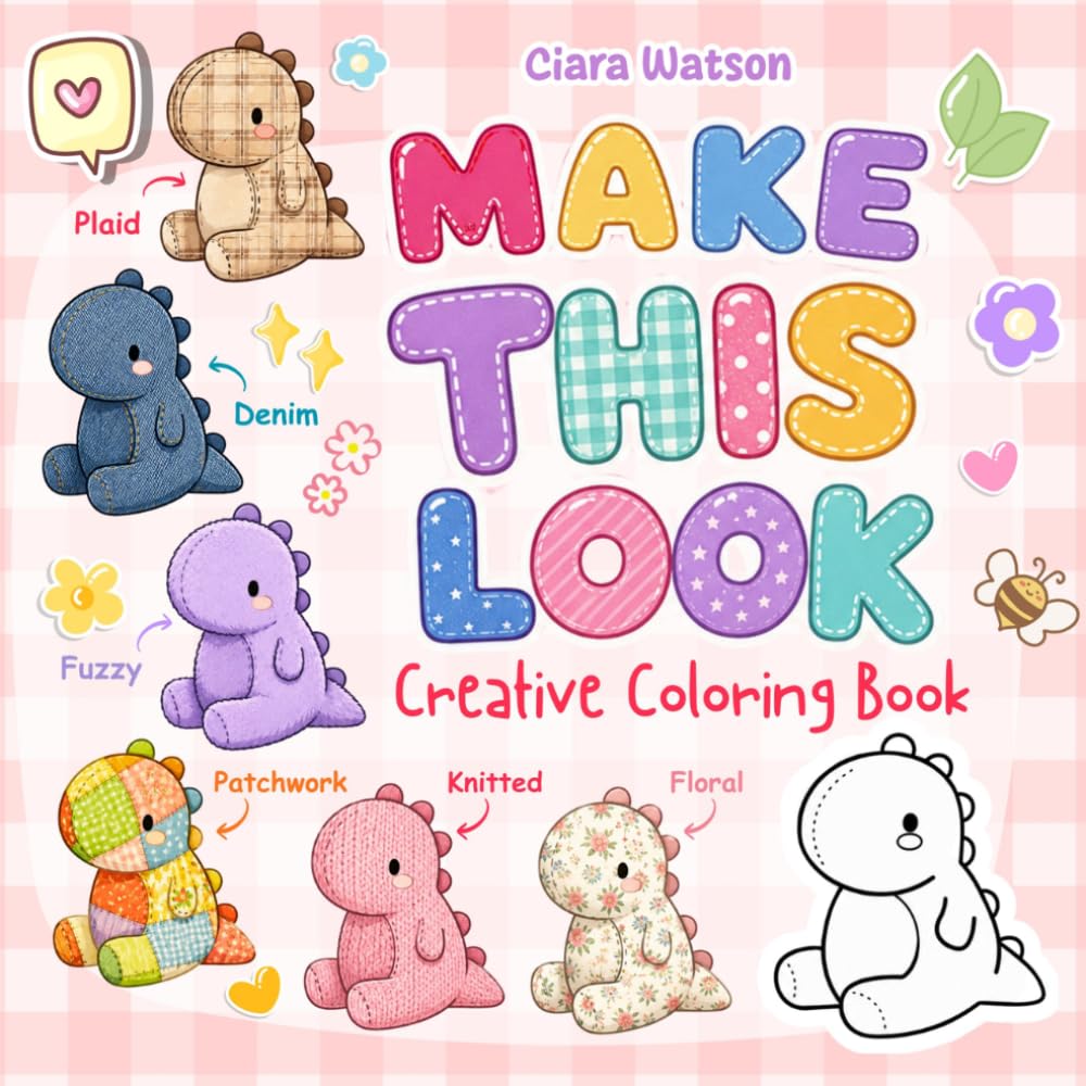 Make This Look Creative Coloring Book: Turn Simple Characters Into Wild, Funny & Creative Creations with Coloring, Drawing & Prompt-Based Fun