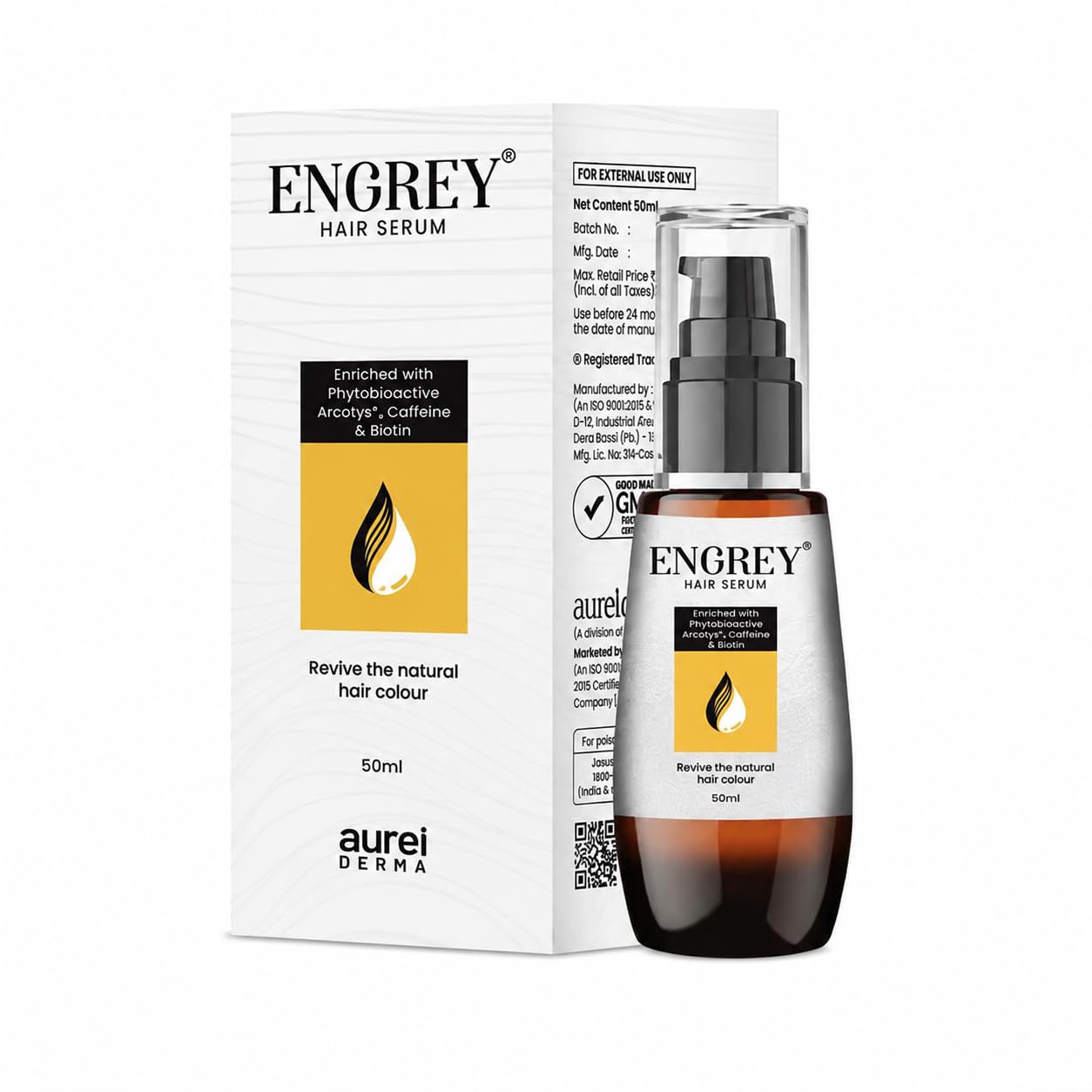 Aureii-Derma Engreyi Hair Serum | Lightweight Care Serum for Dry, Weak & Dull Hairs | Revive the Natural Hair Colour | Non-Sticky Formula | 50 ml-image-28