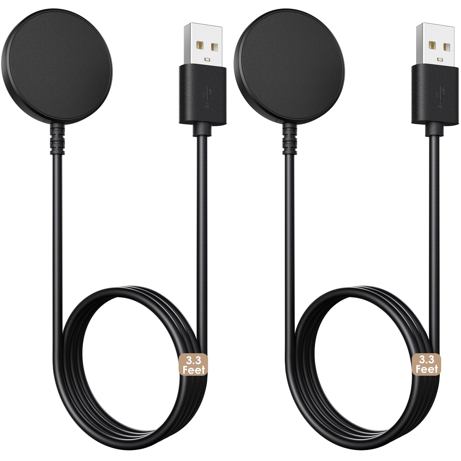 View 1 of 2 Pack for Samsung Galaxy Watch Charger Compatible with Watch 8/8 Classic