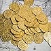 Beverly Oaks Metal Pirate Coins - Gold Spanish Doubloon Replicas - Fantasy Metal Coin Pirate Treasure (50-Coins-All Gold)