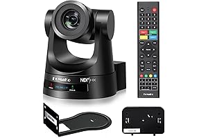 FoMaKo NDI PTZ Camera 30X Optical Zoom, 1080P 60FPS Black (KN30A)