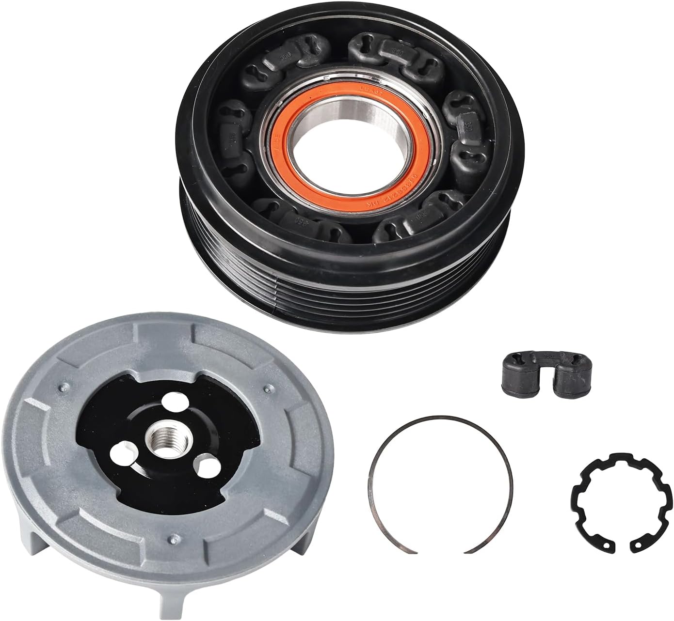 Air Conditioning AC Compressor Clutch Kit Compatible with 2007-2011 Mercedes-Benz S550 5.5L, 2008-2011 Mercedes-Benz S450, 2007-2009 Mercedes-Benz CL550, 3018621, 4471906585