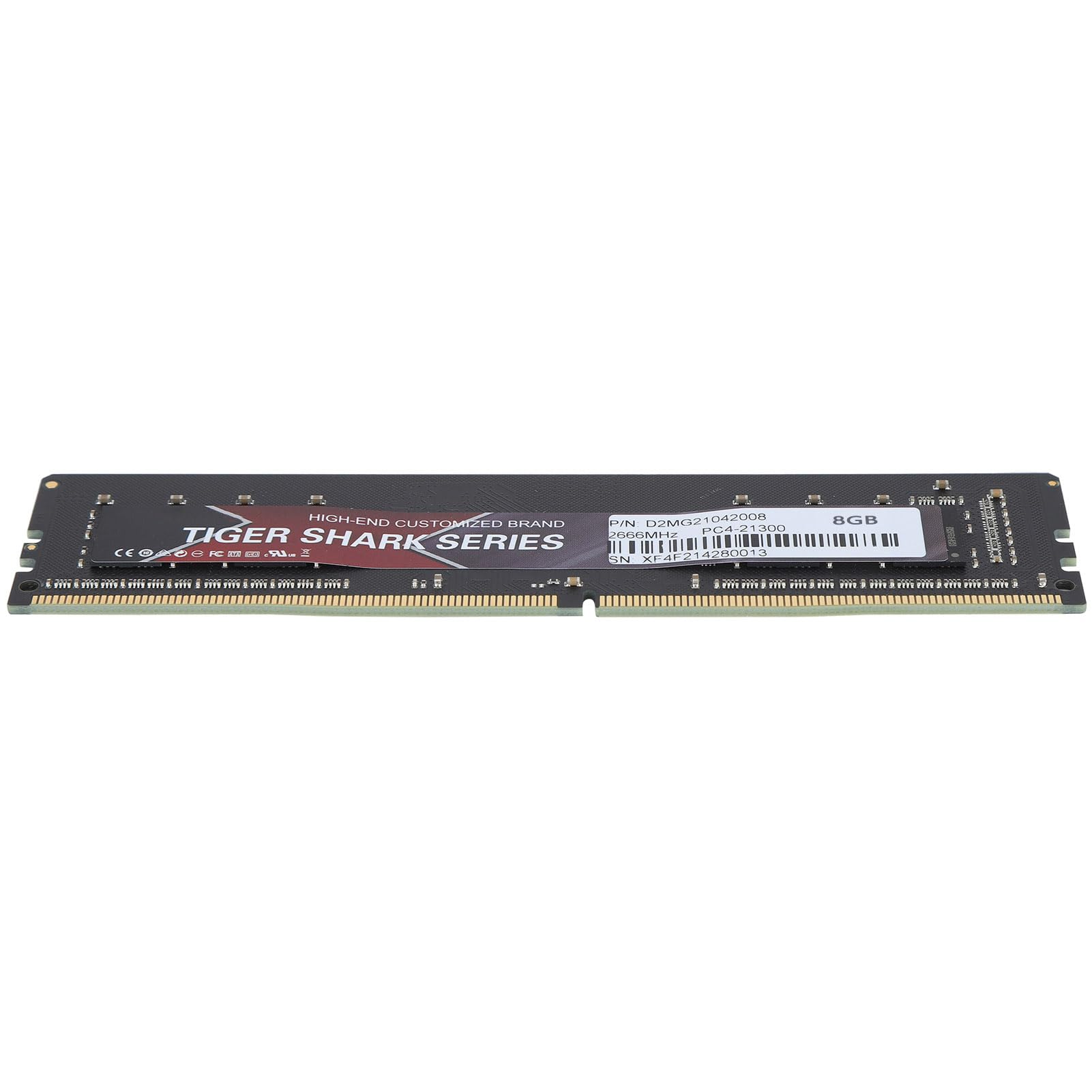 Pamięć RAM DDR4, Elegancka Aluminiowa Konstrukcja, Wysokowydajna pamięć Stacjonarna PCB, do Systemów Kompatybilnych z DDR4 2666 MHz PC4 25600 (8GB)