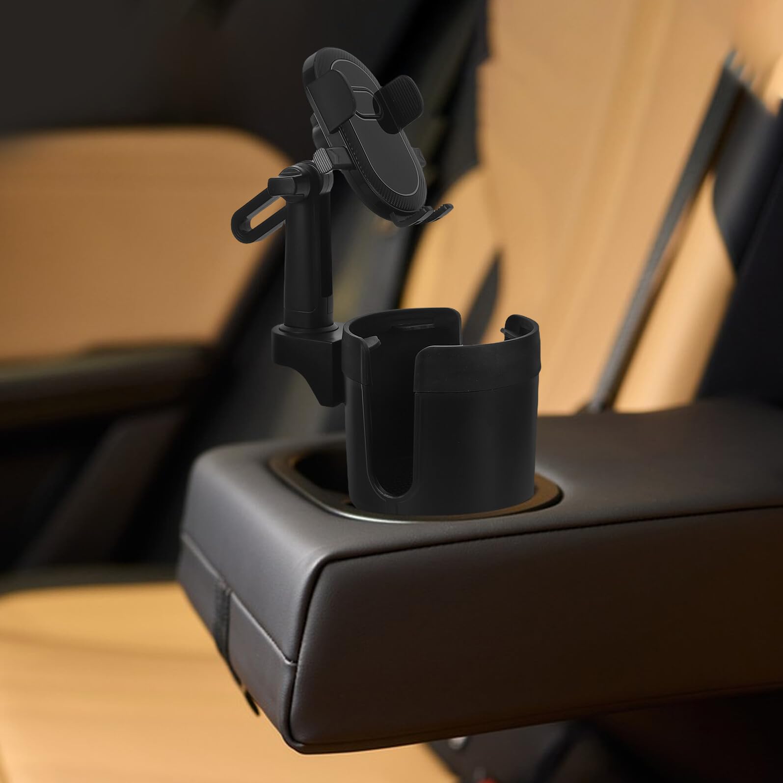 Hemobllo Supporto Telefono Auto Portabicchiere Supporto per Cellulare per Dispositivi Mobili Facile Installazione senza Attrezzi