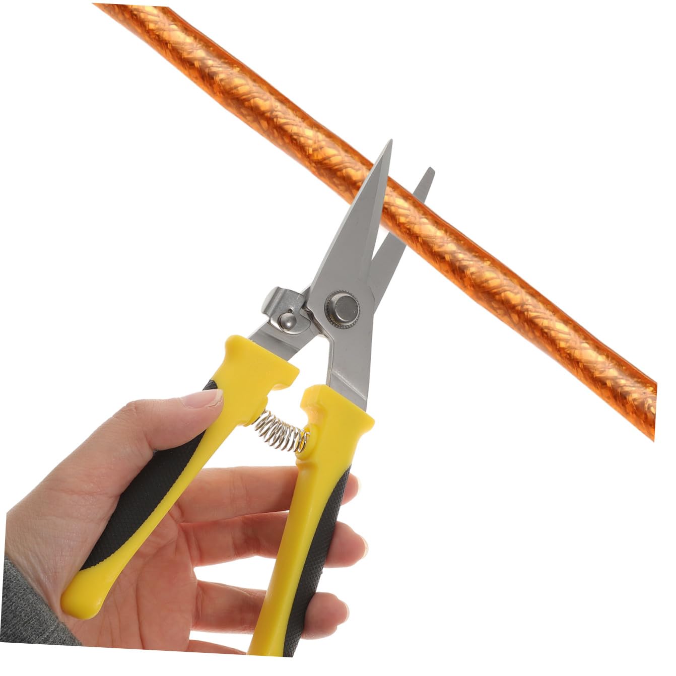Veemoon Tijeras para Cortar Chapa Metálica y Alambre, 2 Piezas, Acero Inoxidable Resistente, Cabezal Rectificado, Resorte Automático, Herramienta Manual para Construcción y Bricolaje