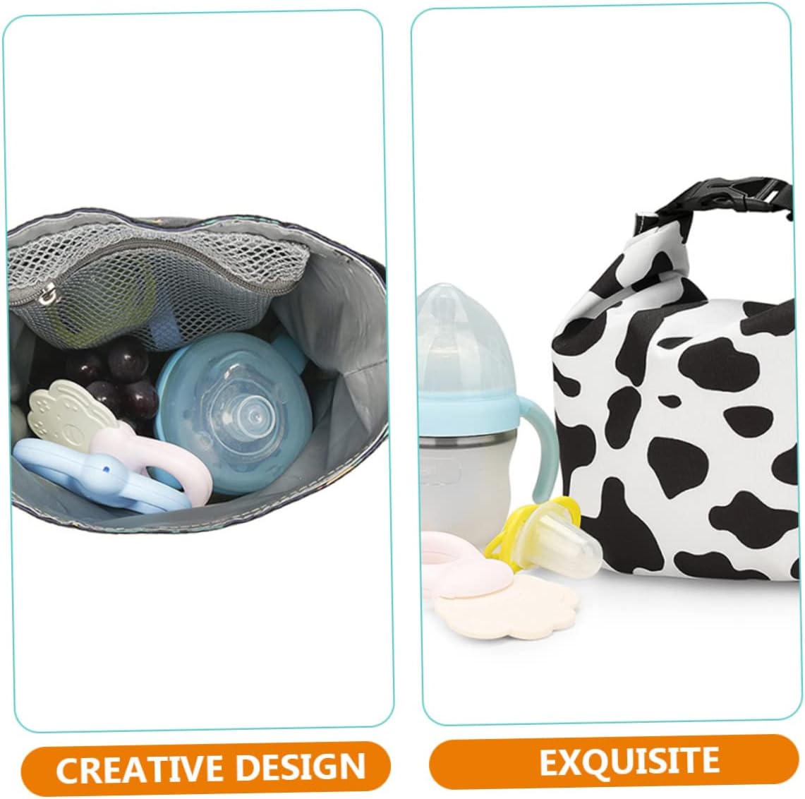 Toyvian Portable Bottle Insulated for and Food Compact Feeding Bag for Outings Easy to Clean Keeps Contents Warm Cold for Care