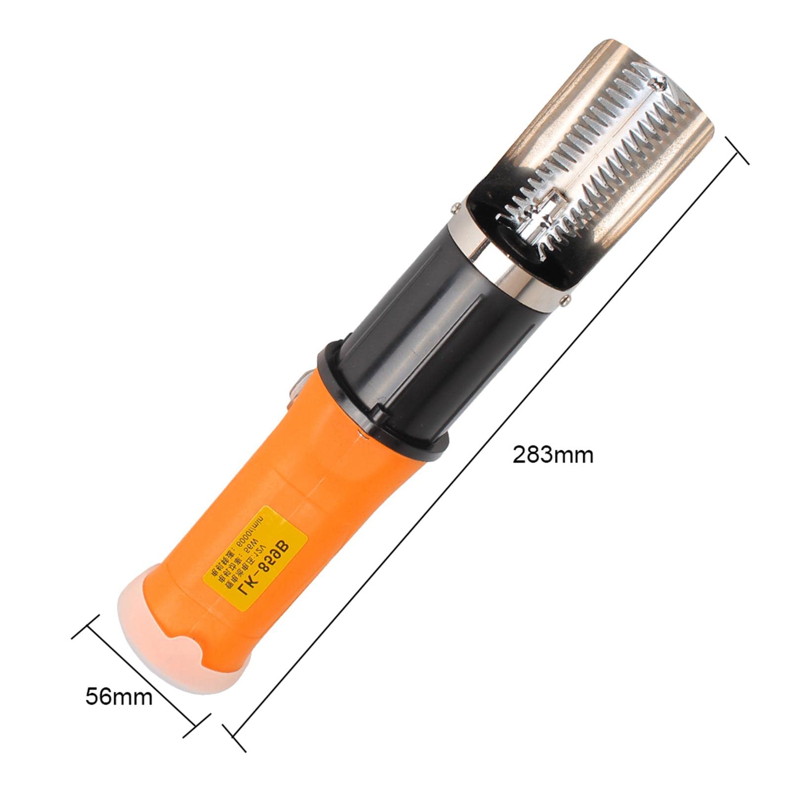 Escalador de Pescado Eléctrico Herramienta Descamadora Limpiador con Material Resistente Mango Ergonómico Y Motor Potente para de Verduras Re, Cabezal de Hoja de 4 Caras, Individual