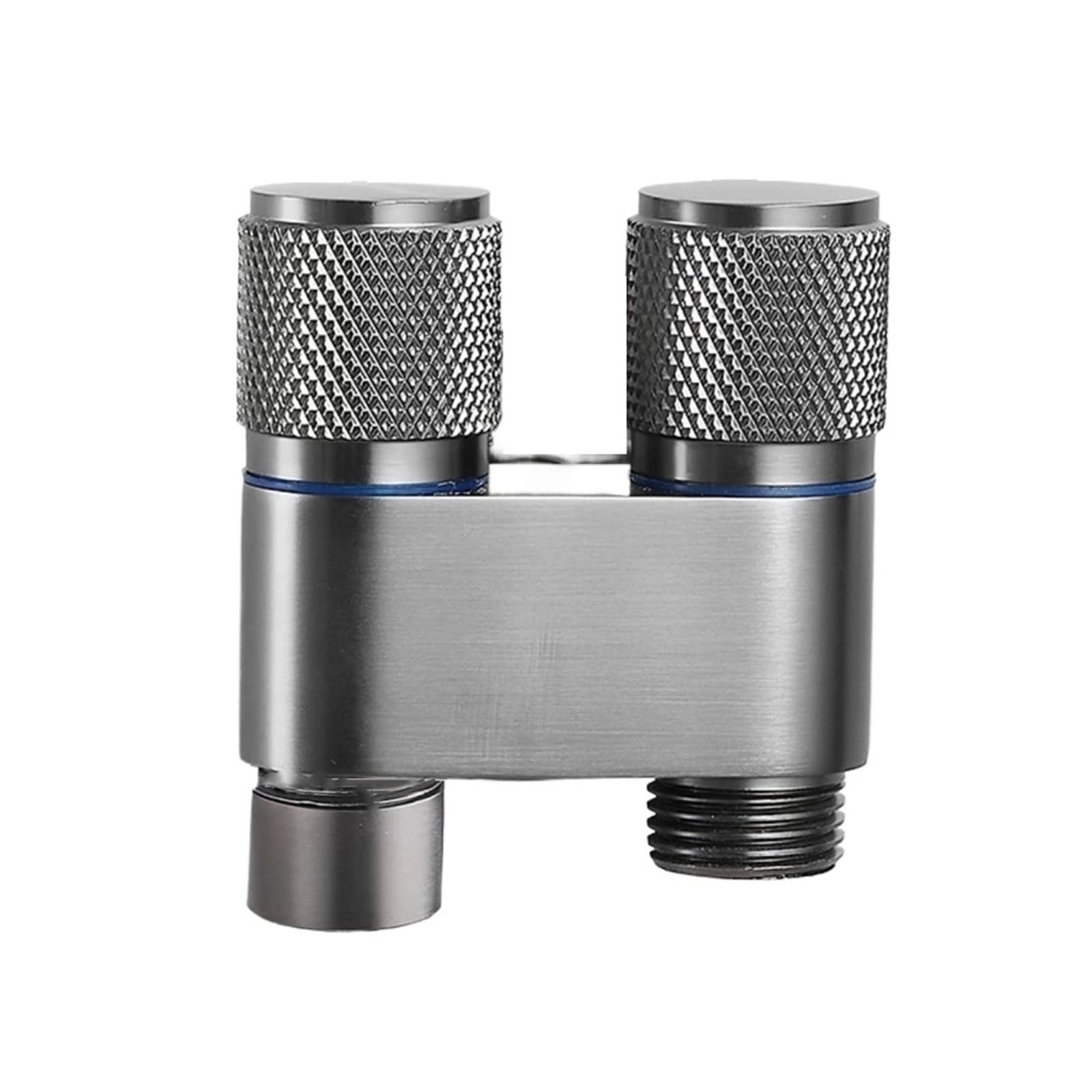 ZYCHSJXA Multi-Function Faucet Brass in Two Out Triangle Valve Angle Switch G1/2" Male Thread Stop(2)