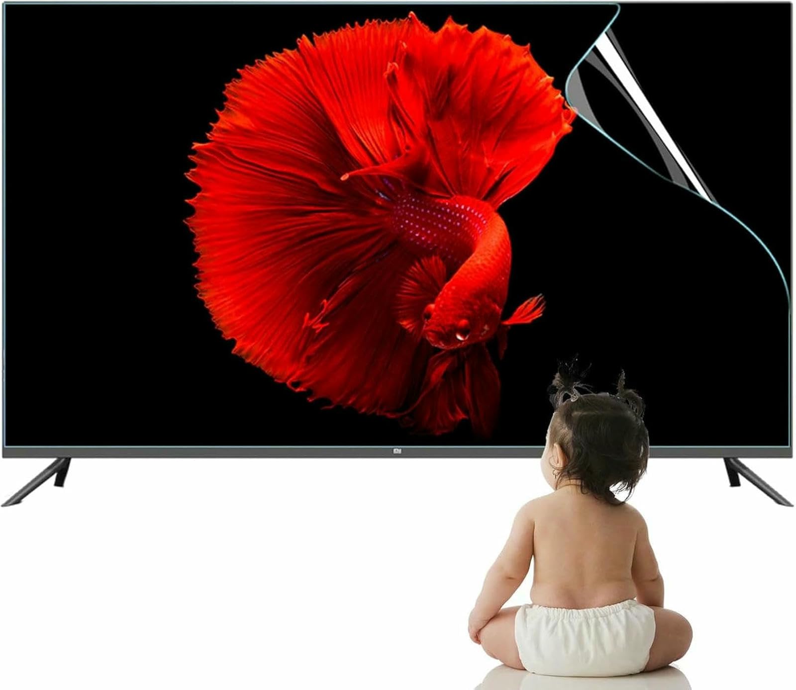 32-75 En La Película De Protección De La Pantalla De TV Anti-Scratch Filtro LCD Luz Azul Filtro para Aliviar La Fatiga De Los Ojos, 32 En 698x392 Mm