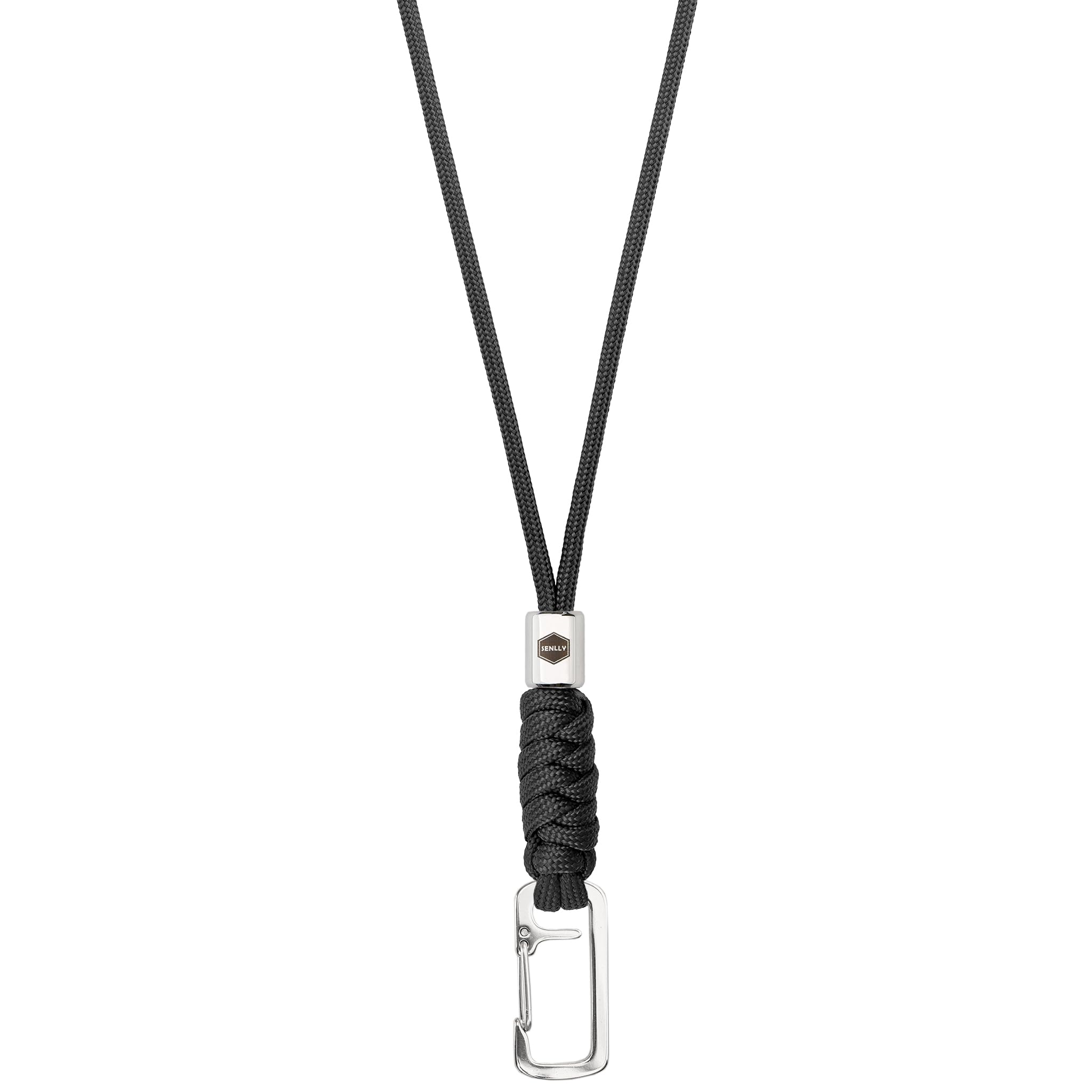 SENLLY Neck Lanyard Keychain for keys, Cell Phone, ID Badge Holder, Paracord Braided Design with Stainless Steel Hardware