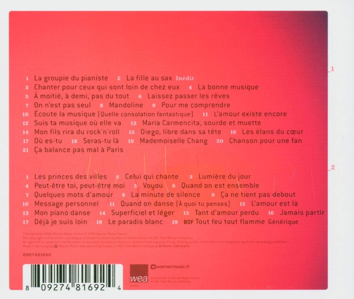 Michel Berger Pour me comprendre 40 chansons