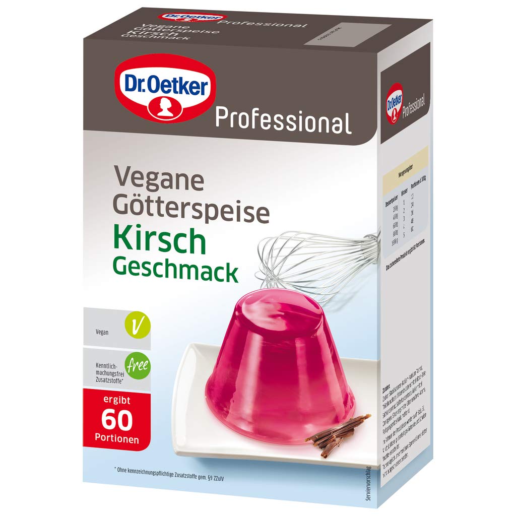 Dr. Oetker Professional Vegane Götterspeise Kirsch-Geschmack, 1000 g
