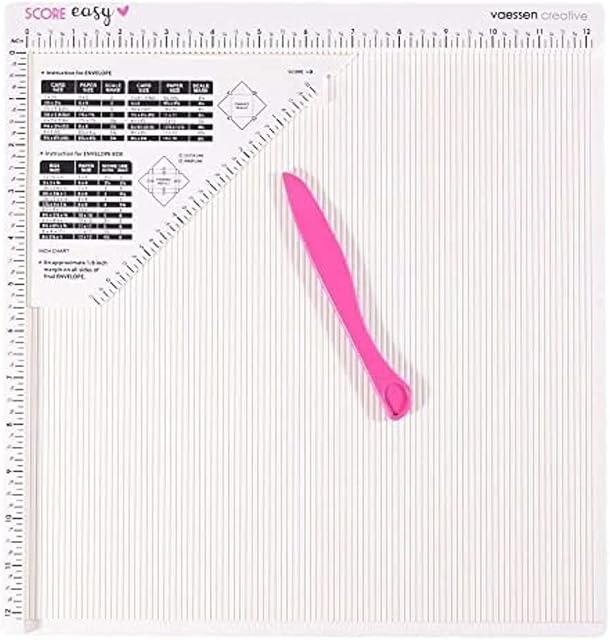 Vaessen Creative 2137-046 Easy-Imperial-Scoring Board, White, 12 x 12