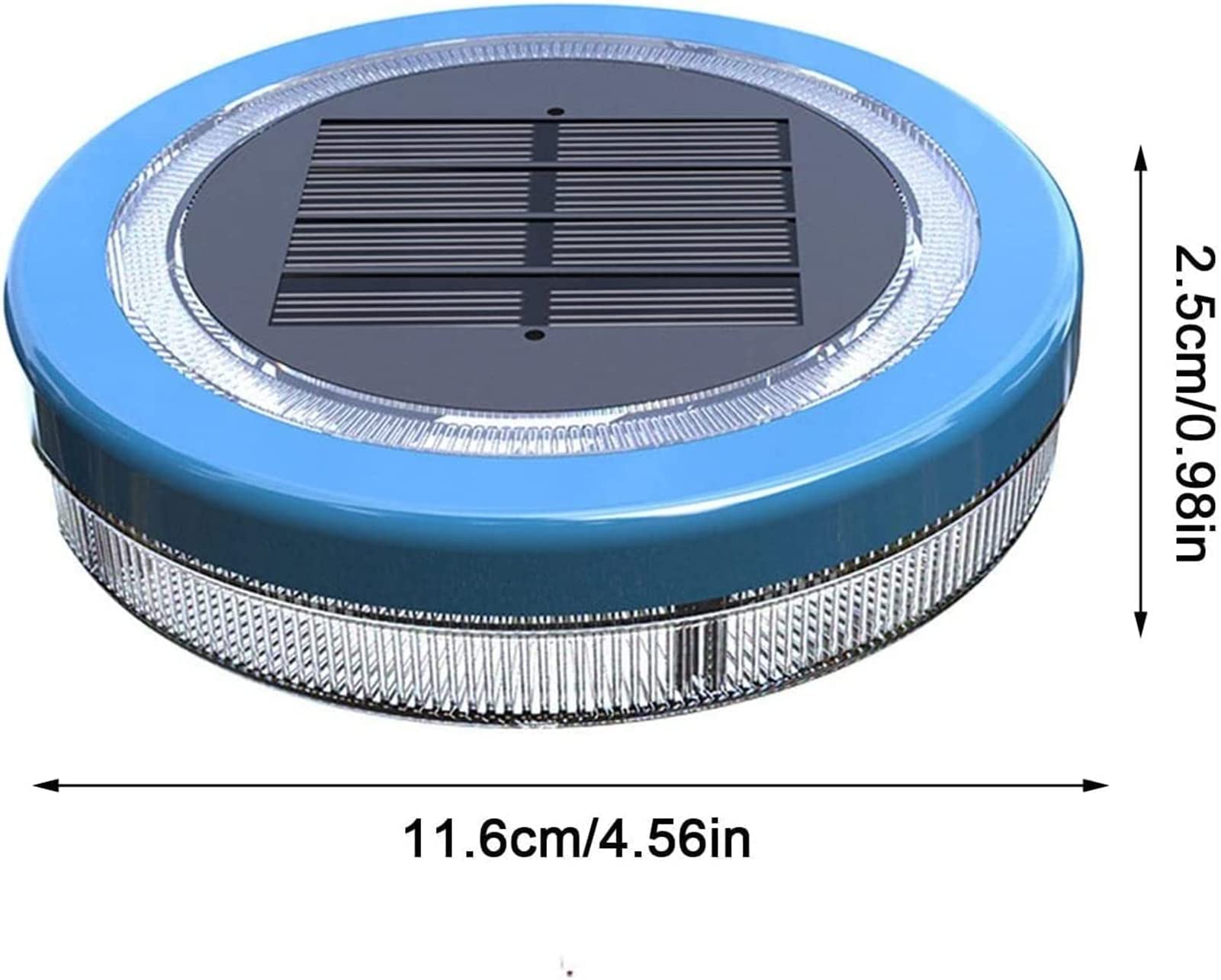 LED Poolbeleuchtung, IP68 Pool Beleuchtungen Unterwasser Pool, Solar Wasser Schwimmende Lampen Poollampe Solarlampe für außen Garten Rasen Teich Pool Brunnen Aquarium (4PCS)