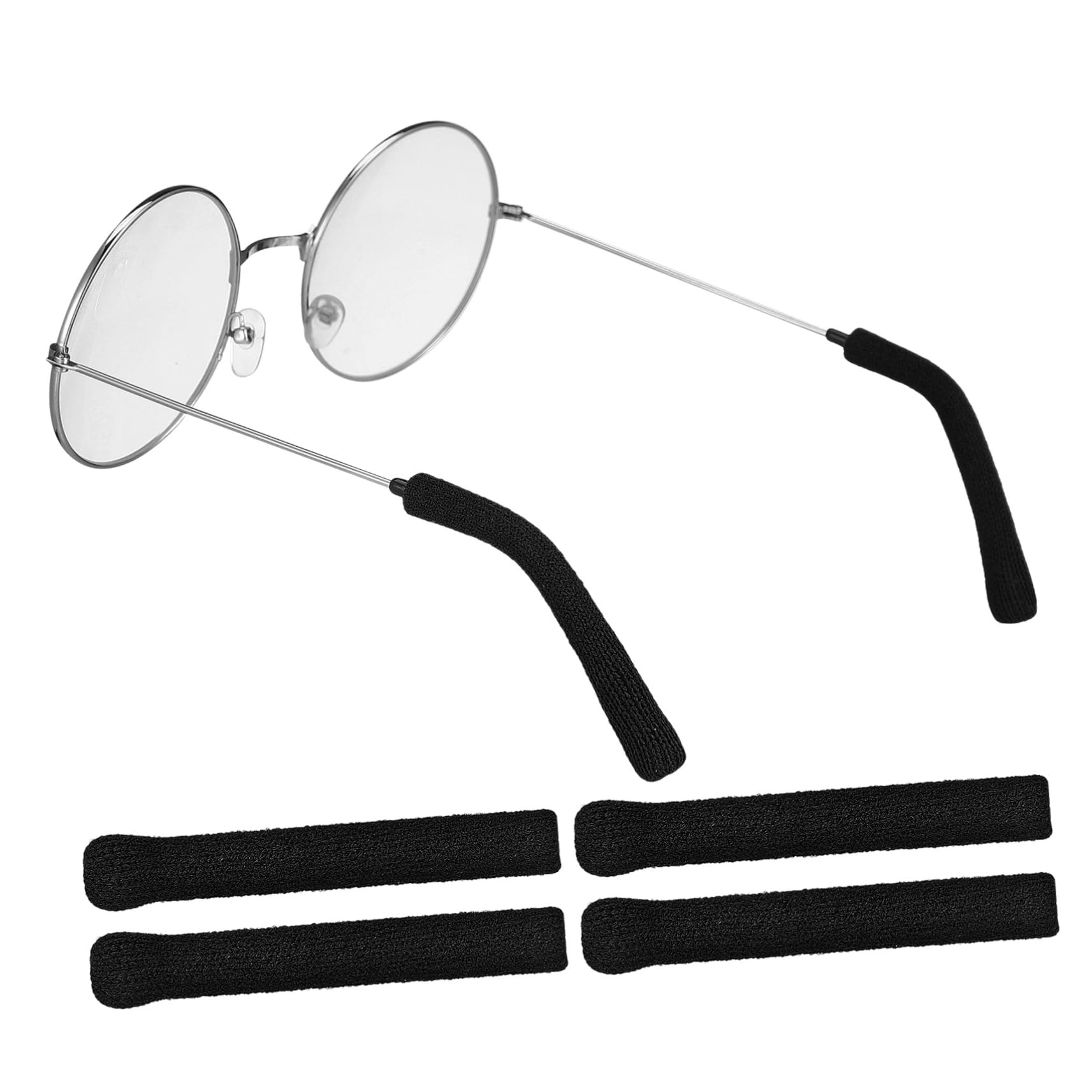 WOFASHPURET Glasses Temple Tips 2 Pairs Soft and - Temple Arm Pads for Comfortable Wear