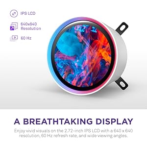 NZXT Kraken Elite 280 RGB 2024 - AIO CPU Liquid Cooler - 280mm Radiator - F280 RGB Core Fan - Customizable 2.72" IPS LCD - NZXT Turbine Pump - AMD AM5, AM4 - Intel LGA 1851/1700, 1200/115X - White