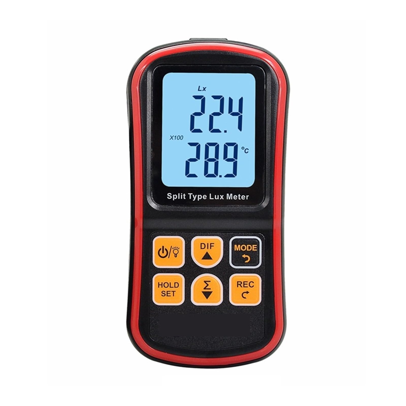 Digital Illuminance Light Meter Tester, 5PCS Digital Split Lux Meter Light Meter 0~200000 Lux Luxometer Instrument Illuminance Tester LCD Light Meter Photometer for set design, factory, office or home