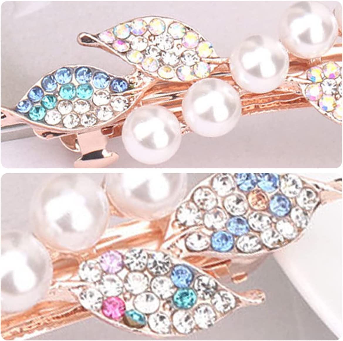 Forcine for Capelli Temperamento/Barrette for Capelli, Fermagli for Capelli Perla Perla Fermagli for Capelli con Strass Farfalla Strass: 6 Pezzi