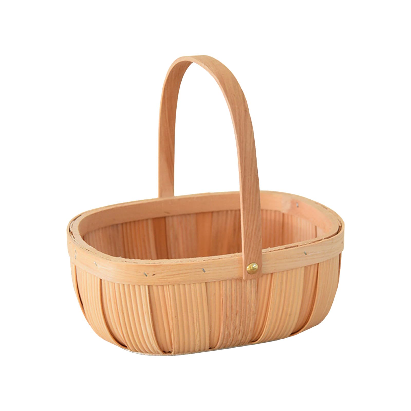 Tsophreniq Large Wicker Picnics Basket with Handle Designs Accessory for Garden Fruit Candy Wine and Easters Eggs Gathering Storage Basket