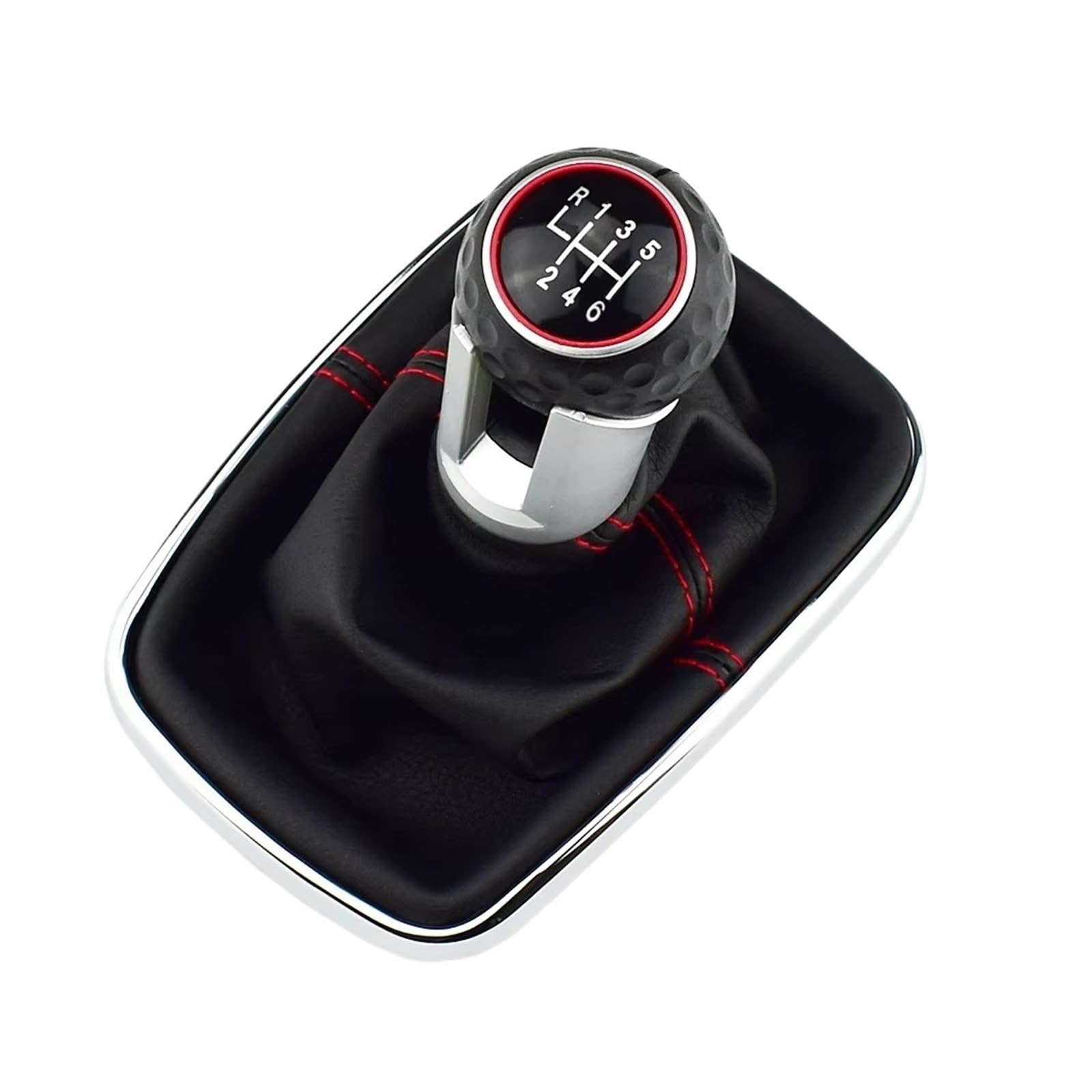 Bxbdekqgl Gti 6 Speed Gear Shift Knob For Golf 4 Iv Mk4 For Gti R32 For Bora Jetta 12Mm Blue Manual Gear Shift Knob Pu Gaiter Boot 5/6 Speed(Gti 6 Speed)
