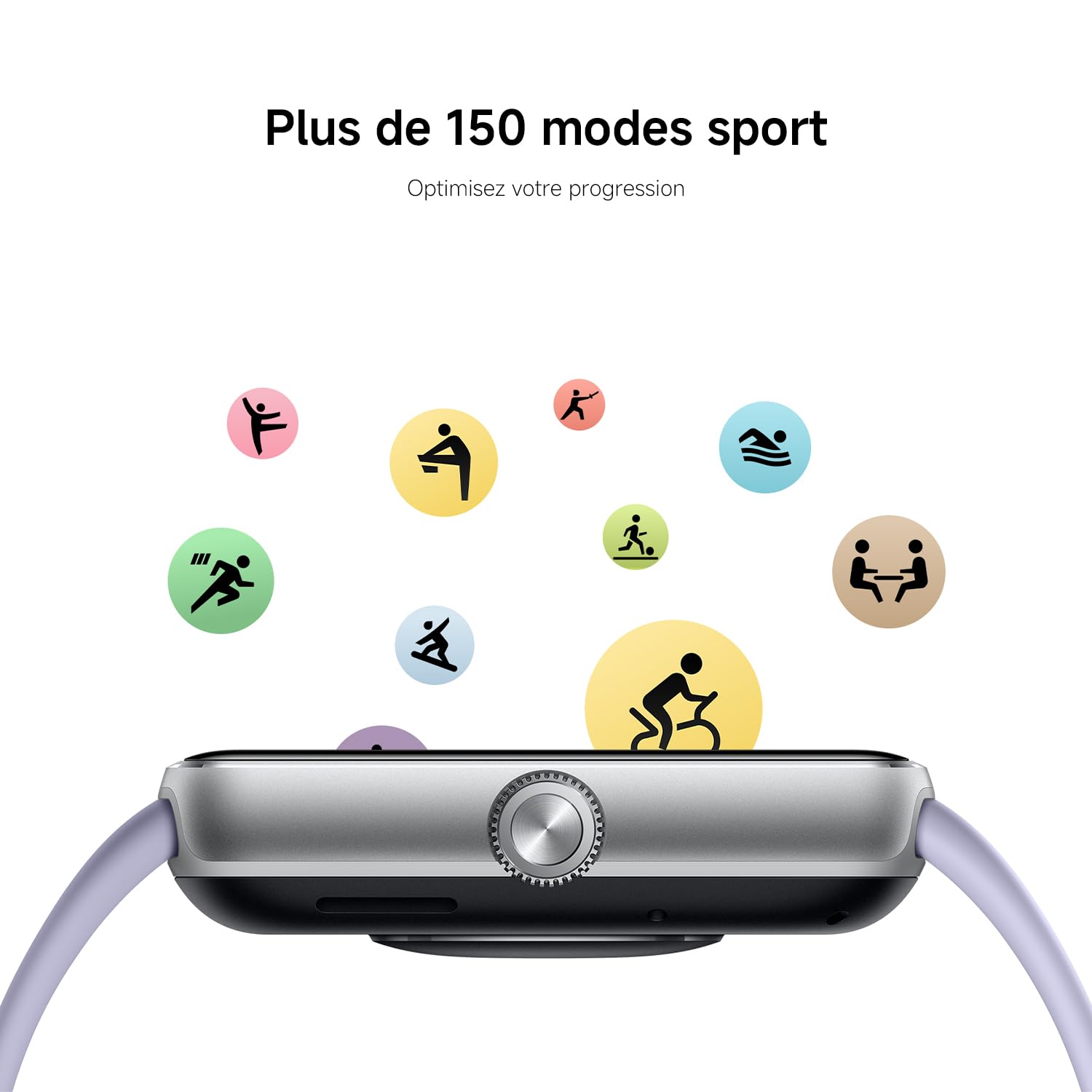 XIAOMI Redmi Watch 5-Montre Connectée, Suivi du Sport et Fitness, Ecran AMOLED 53mm, jusqu'à 24 Jours d'autonomie, 150+ Modes de Sport, Surveillance de la fréquence Cardiaque, Suivi du Sommeil, Noir
